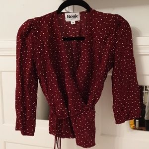 Rouje Paris wrap top